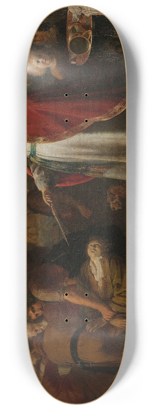 Jacob Adriaensz Backer - The Parable of the Unworthy Wedding Guest 8.25 inch art skate deck