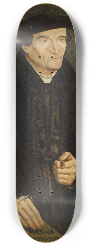 Jacob Clauser - Portrait of Bonifacius Amerbach 8.25 inch art skate deck Jacob Clauser - Portrait of Bonifacius Amerbach 8.25 inch art skate deck