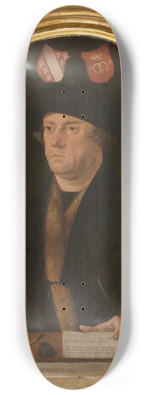 Jacob Cornelisz. van Oostsanen - Portrait of a Man 8.25 inch art skate deck