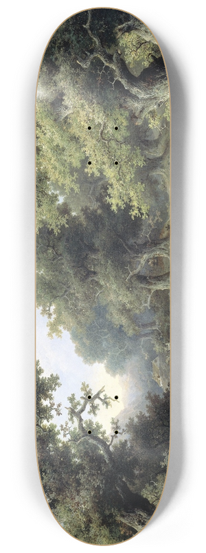 Jacob Cremer - Boslandschap met reizigers 8.25 inch art skate deck