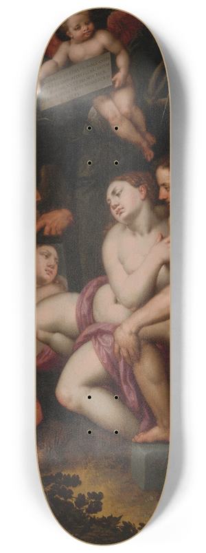 Jacob De Backer - An Allegory Of The Trascience Of Earthly Beauty And Love 8.25 inch art skate deck