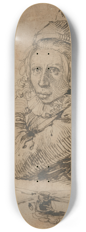 Jacob de Gheyn II - A Youth Seated at a Table 8.25 inch art skate deck
