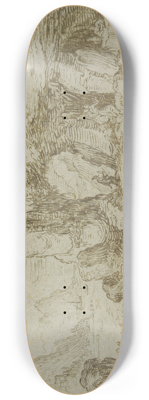 Jacob de Gheyn II - Felsige Kstenlandschaft mit Figuren 8.25 inch art skate deck