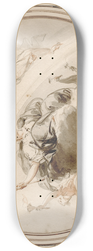 Jacob de Wit - Design for a ceiling decoration, figuring Juno 8.25 inch art skate deck
