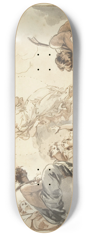 Jacob de Wit - Ontwerp voor een plafondschildering met Diana en Endymion 8.25 inch art skate deck