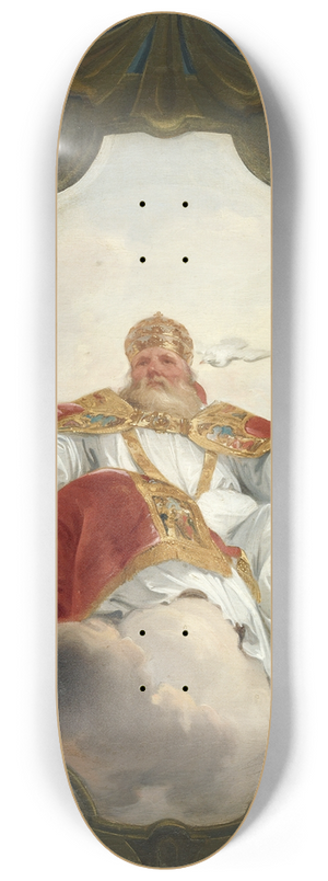 Jacob de Wit - Pope Gregory the Great, Church Father 8.25 inch art skate deck