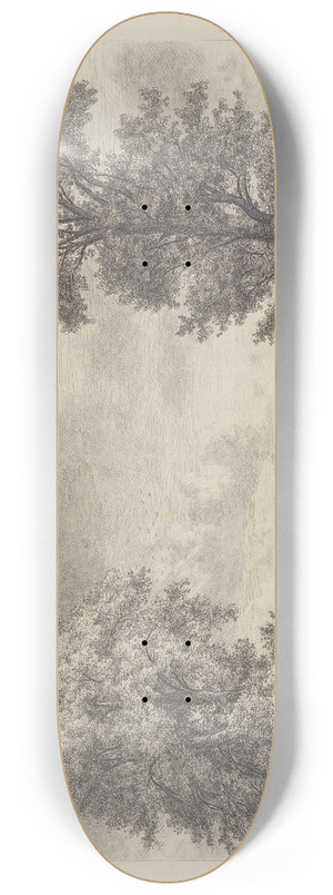 Jacob George Strutt - The Sycamore and Lime in Cobham Park 8.25 inch art skate deck