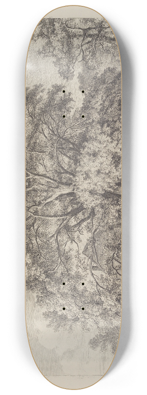 Jacob George Strutt - The Wych Elm at Bagots Mill 8.25 inch art skate deck