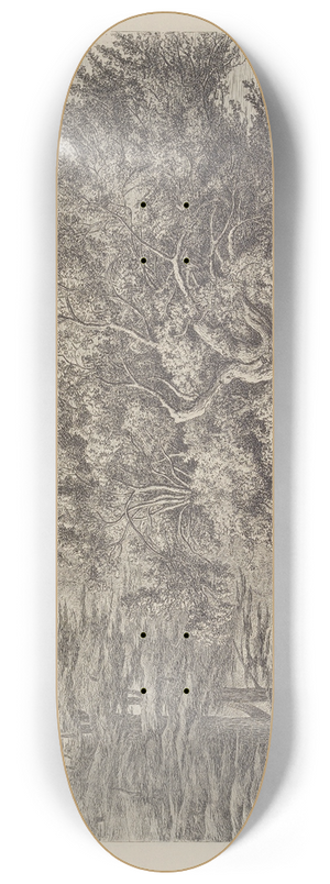 Jacob George Strutt - The Yew Tree at Ankerwyke 8.25 inch art skate deck