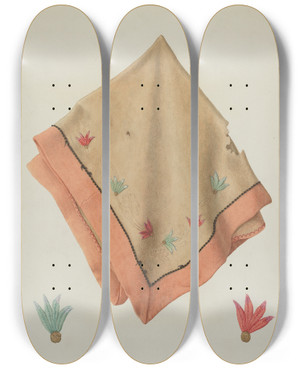 Triptych art skateboard deck of Carl Buergerniss Piano Cover by Carl Buergerniss (20-)