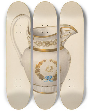 Triptych art skateboard deck of Roberta Spicer Pitcher_4 by Roberta Spicer