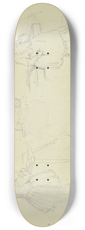 Jacob Happ - Children in traditional Schwalm costume 8.25 inch art skate deck