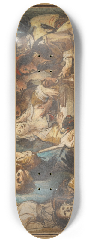 Jacob Jordaens - A Merry Company 8.25 inch art skate deck