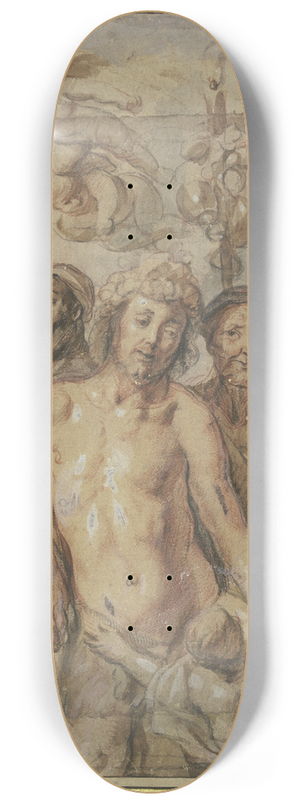 Jacob Jordaens - Bacchantenzug (Triumph des Bacchus) 8.25 inch art skate deck