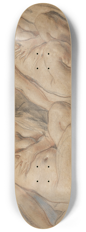 Jacob Jordaens - Susannah Crouching 8.25 inch art skate deck Jacob Jordaens - Susannah Crouching 8.25 inch art skate deck