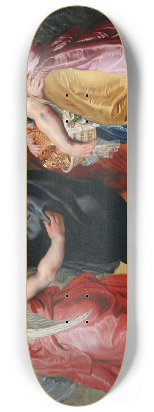 Jacob Jordaens - The Flight Of Lot And His Family From Sodom 8.25 inch art skate deck