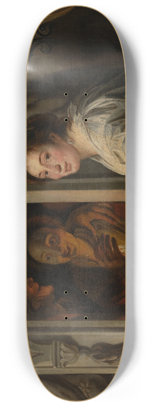 Jacob Jordaens - The Fruit Seller 8.25 inch art skate deck Jacob Jordaens - The Fruit Seller 8.25 inch art skate deck