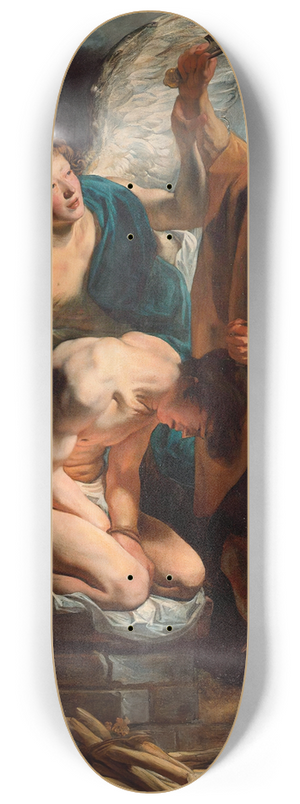 Jacob Jordaens - The Sacrifice of Isaac 8.25 inch art skate deck