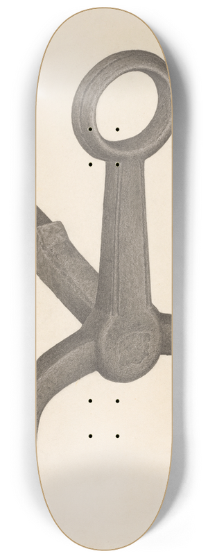 Jacob Lipkin - Andiron (one of pair) 8.25 inch art skate deck