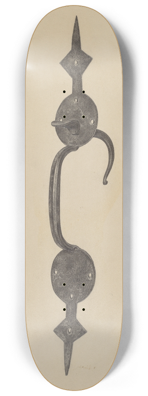 Jacob Lipkin - Door Handle with Thumb Press 8.25 inch art skate deck
