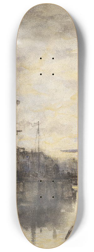 Jacob Maris - Stadsgezicht bij avond 8.25 inch art skate deck