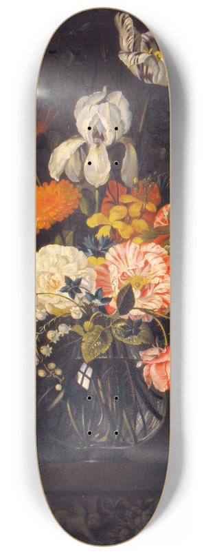 Jacob Marrel - Still-Life with Flowers 8.25 inch art skate deck