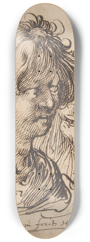 Jacob Matham - Young Man and Old Woman 8.25 inch art skate deck