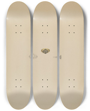 Triptych art skateboard deck of Michael Fenga Memorial Ring_1 by Michael Fenga (20-)