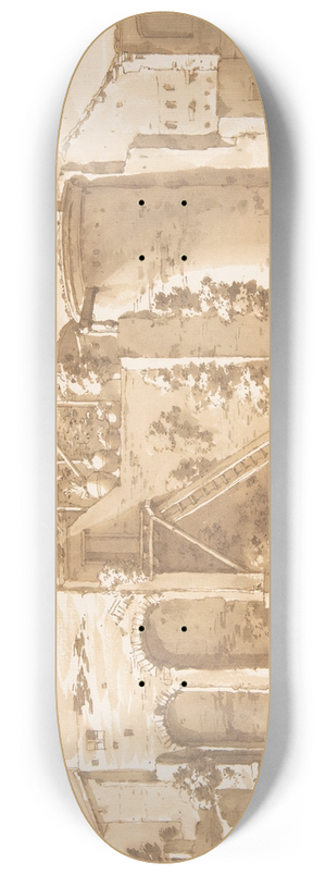 Jacob van der Ulft - An Osteria in the Campagna 8.25 inch art skate deck Jacob van der Ulft - An Osteria in the Campagna 8.25 inch art skate deck