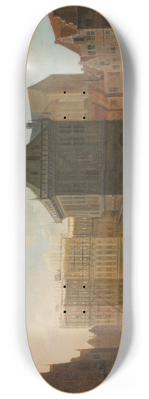 Jacob van der Ulft - The Dam in Amsterdam with the new Town Hall under Construction 8.25 inch art skate deck Jacob van der Ulft - The Dam in Amsterdam with the new Town Hall under Construction 8.25 inch art skate deck