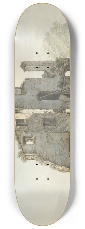 Jacob van Liender - Het afbreken van de rune van de Abdij van Rijnsburg 8.25 inch art skate deck