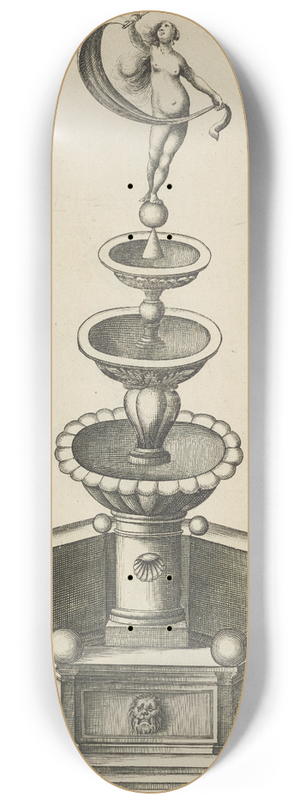 Jacob van Meurs - Plate V: Pyrotechnic set piece of Fortuna (exterior) 8.25 inch art skate deck