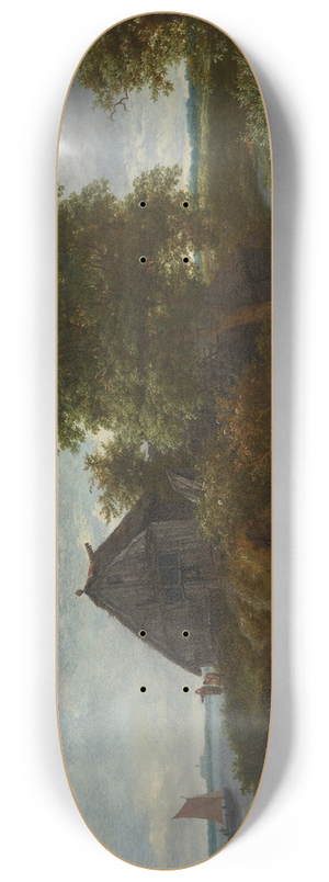 Jacob van Ruisdael - A dune landscape with a distant view of Haarlem 8.25 inch art skate deck