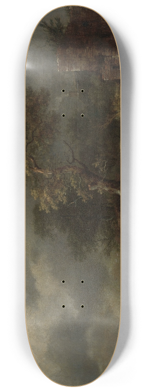 Jacob van Ruisdael - Landscape with Ruins 8.25 inch art skate deck
