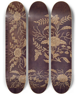 Triptych art skateboard deck of David P Willoughby Apron_2 by David P Willoughby