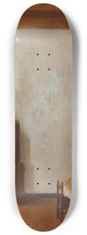 Jacob Vrel - Interior With A Woman Combing A Little Girls Hair 8.25 inch art skate deck