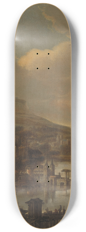 Jacob Willemsz. de Wet - River view 8.25 inch art skate deck