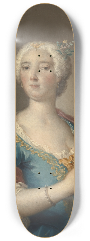 Jacopo Amigoni - Portrait of a lady 8.25 inch art skate deck