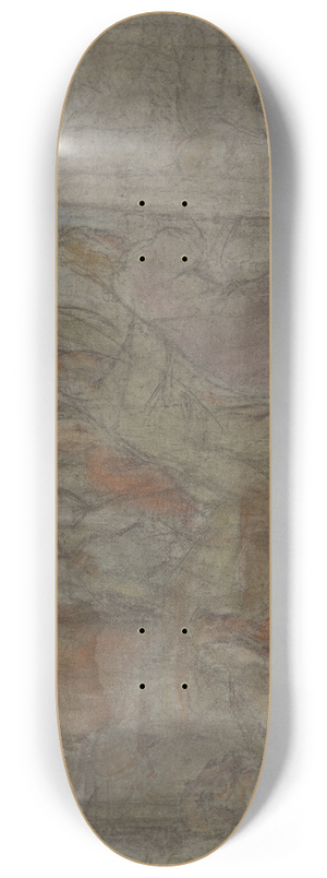 Jacopo Bassano - Christ Driving the Money Changers from the Temple 8.25 inch art skate deck