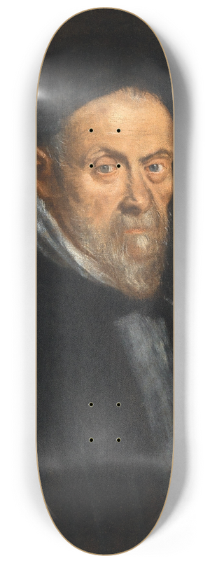 Jacopo Bassano - Portait Of A Bearded Man, Bust Length 8.25 inch art skate deck Jacopo Bassano - Portait Of A Bearded Man, Bust Length 8.25 inch art skate deck