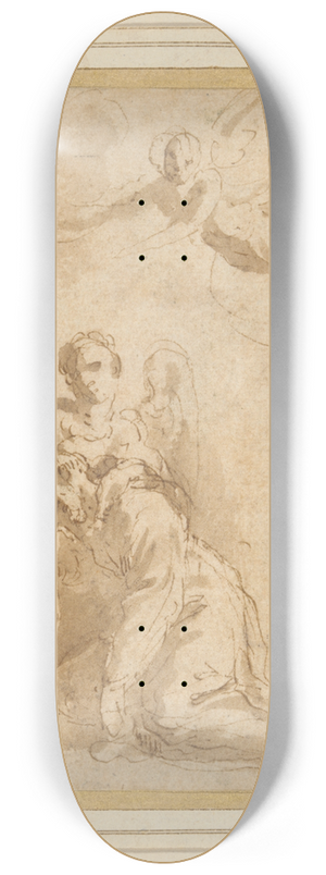 Jacopo Palma il Giovane - Consolation of SaintFrancis 8.25 inch art skate deck