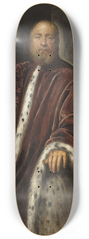 Jacopo Tintoretto - A Procurator of Saint Marks 8.25 inch art skate deck