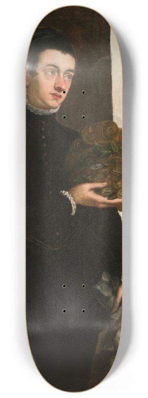 Jacopo Tintoretto - Portrait of Ottavio Strada 8.25 inch art skate deck