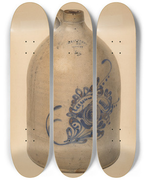 Triptych art skateboard deck of Giacinto Capelli Jug_3 by Giacinto Capelli (20-)