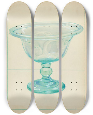 Triptych art skateboard deck of Janet Riza Compote_1 by Janet Riza (20-)
