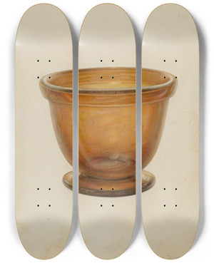 Triptych art skateboard deck of Van Silvay Bowl_1 by Van Silvay