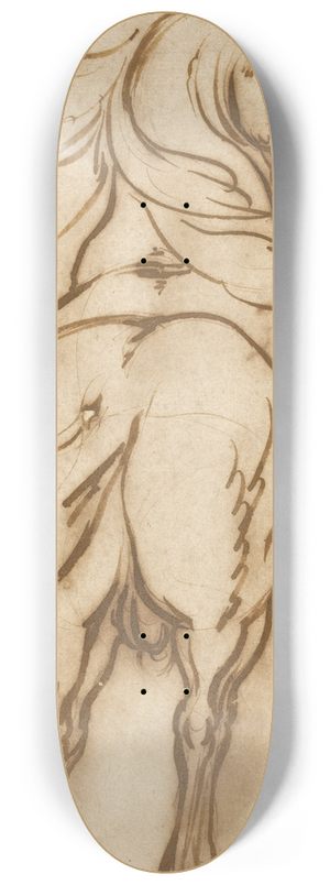 Jacques Callot - Study of a Rearing Horse 8.25 inch art skate deck
