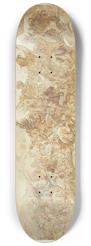 Jacques Courtois - Kavaleri-slagscene 8.25 inch art skate deck