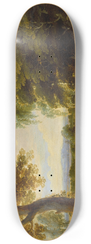 Jacques d'Arthois - Landscape with Entrance to a Forrest 8.25 inch art skate deck