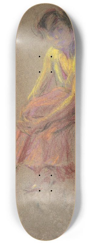 Alice Pike Barney - Seated Woman 8.25 inch art skate deck